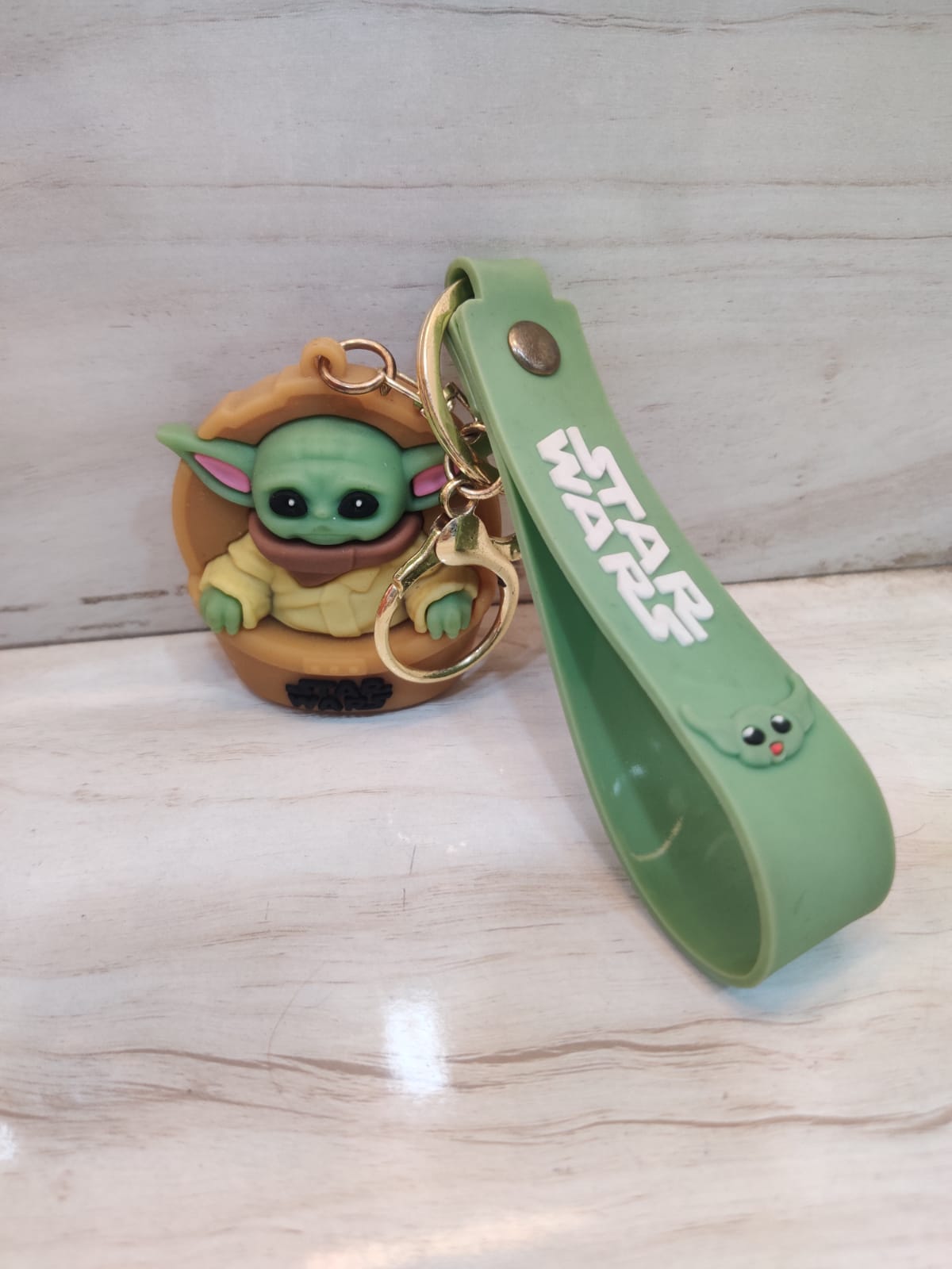 Sage Green Silicon Keychain