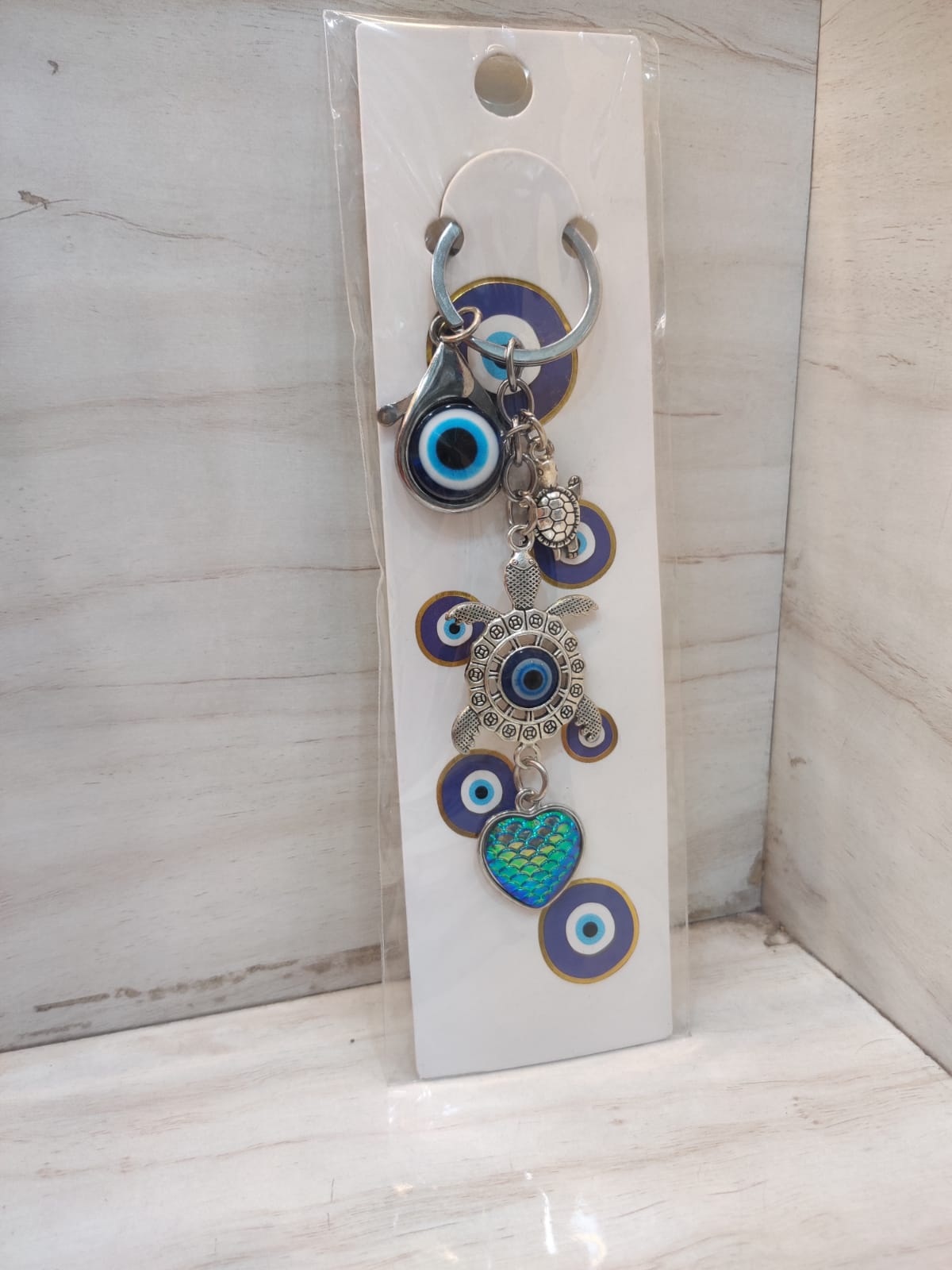 Evil eye keychain