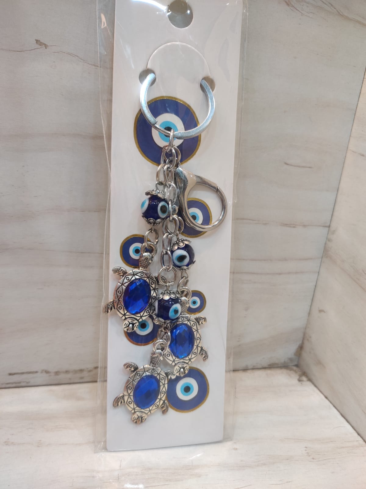 Evil eye long keychain