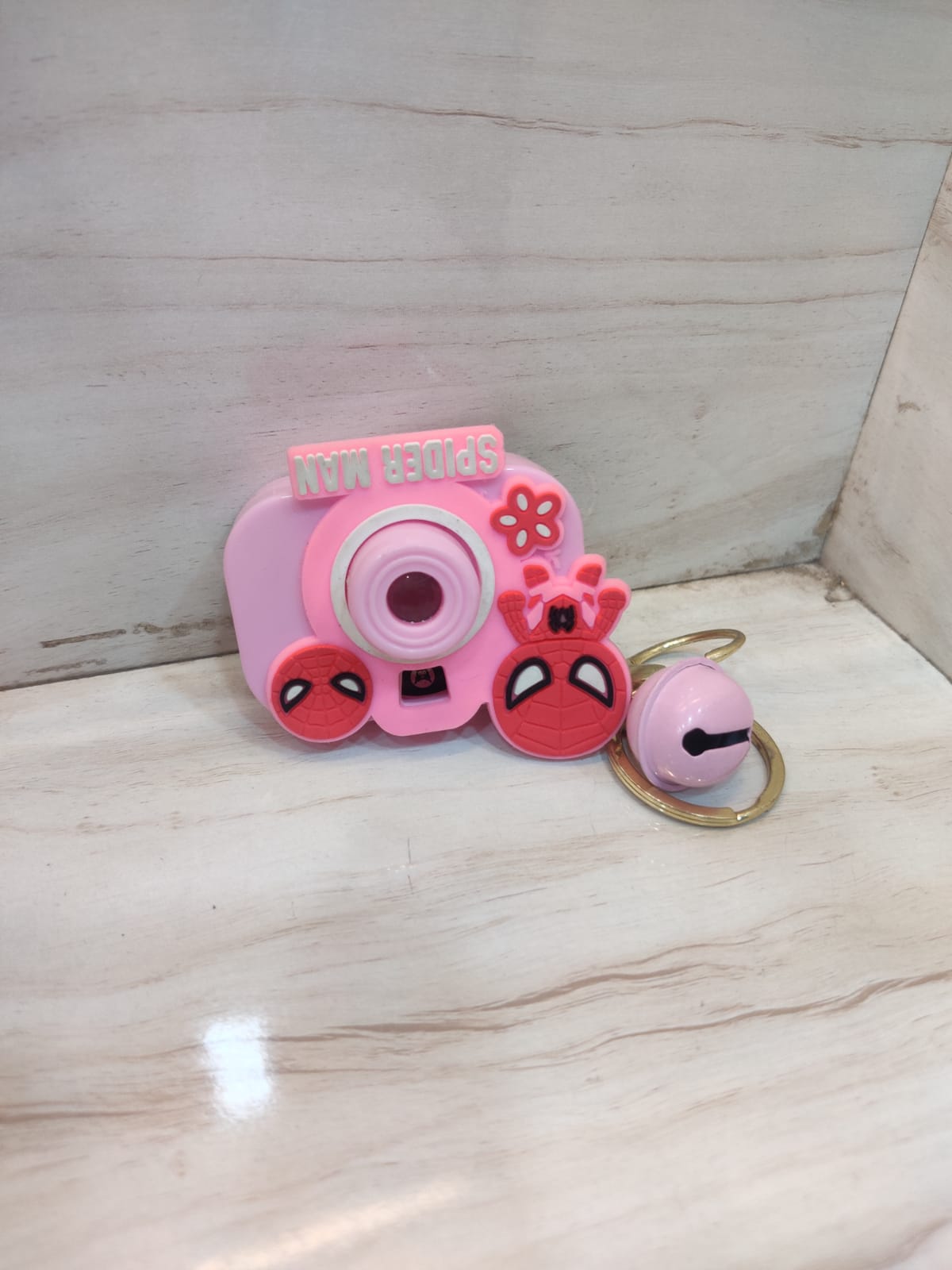 Spiderman camera keychain