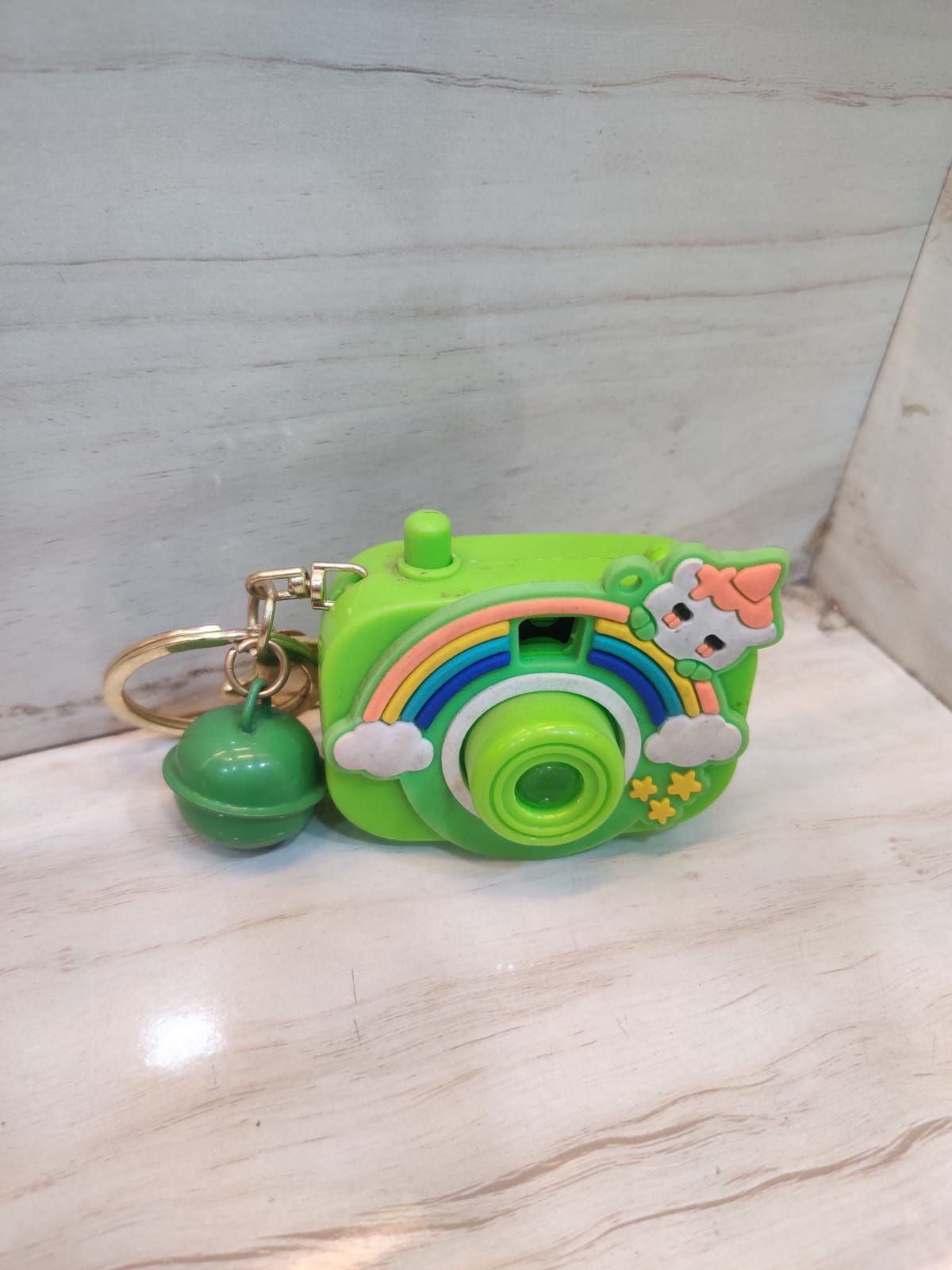 Unicorn camera keychain
