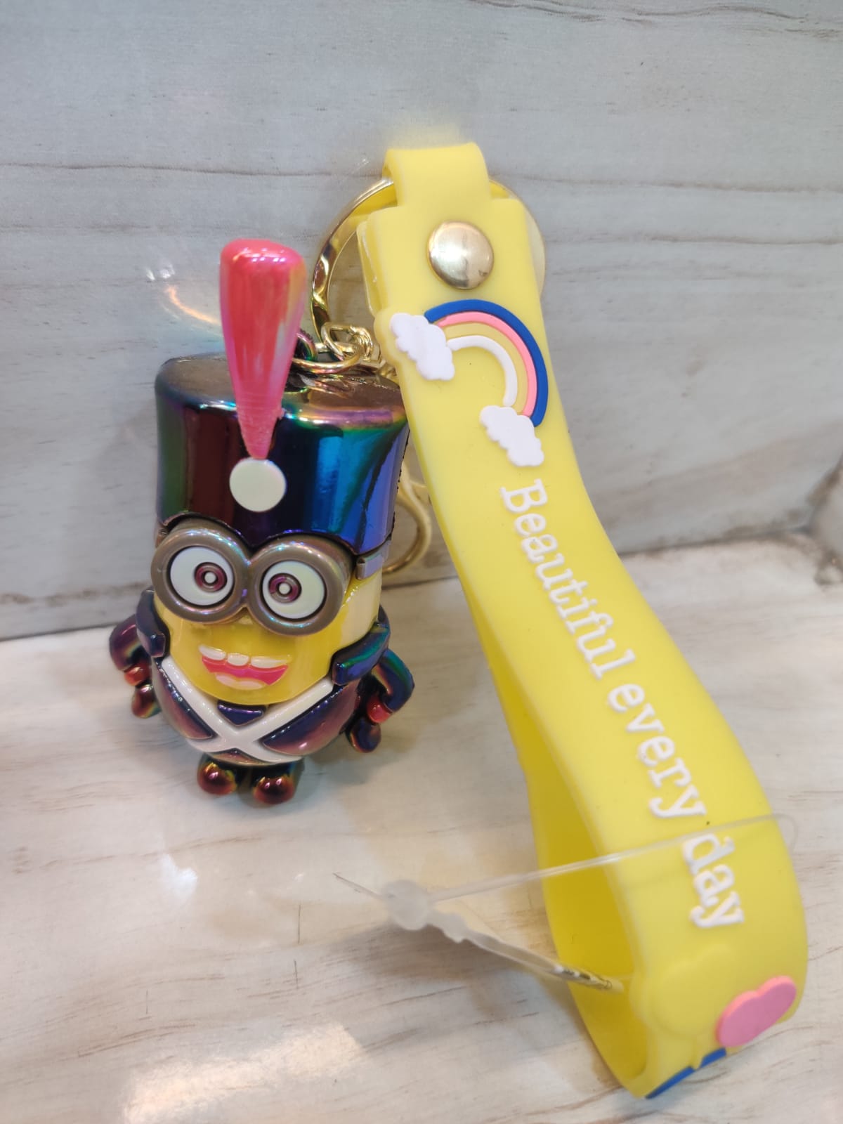 Minion themed keychain
