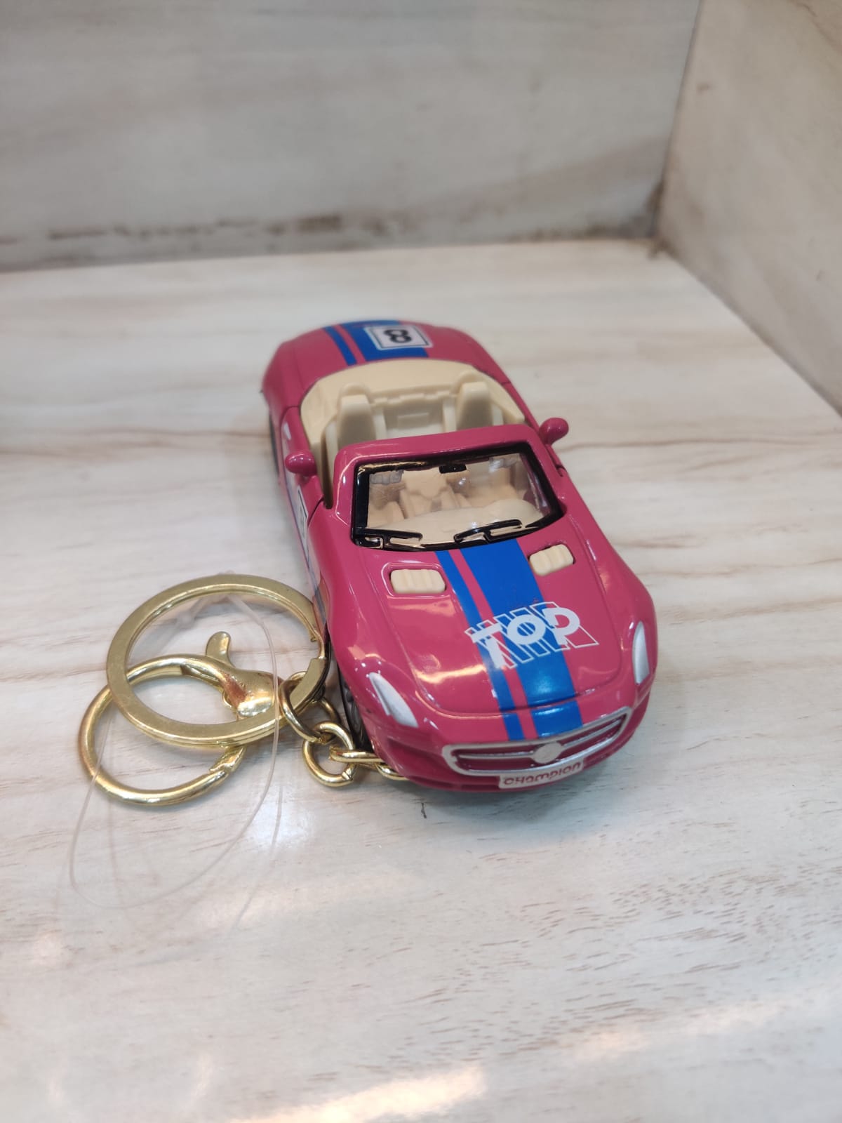 Magenta Car Keychain
