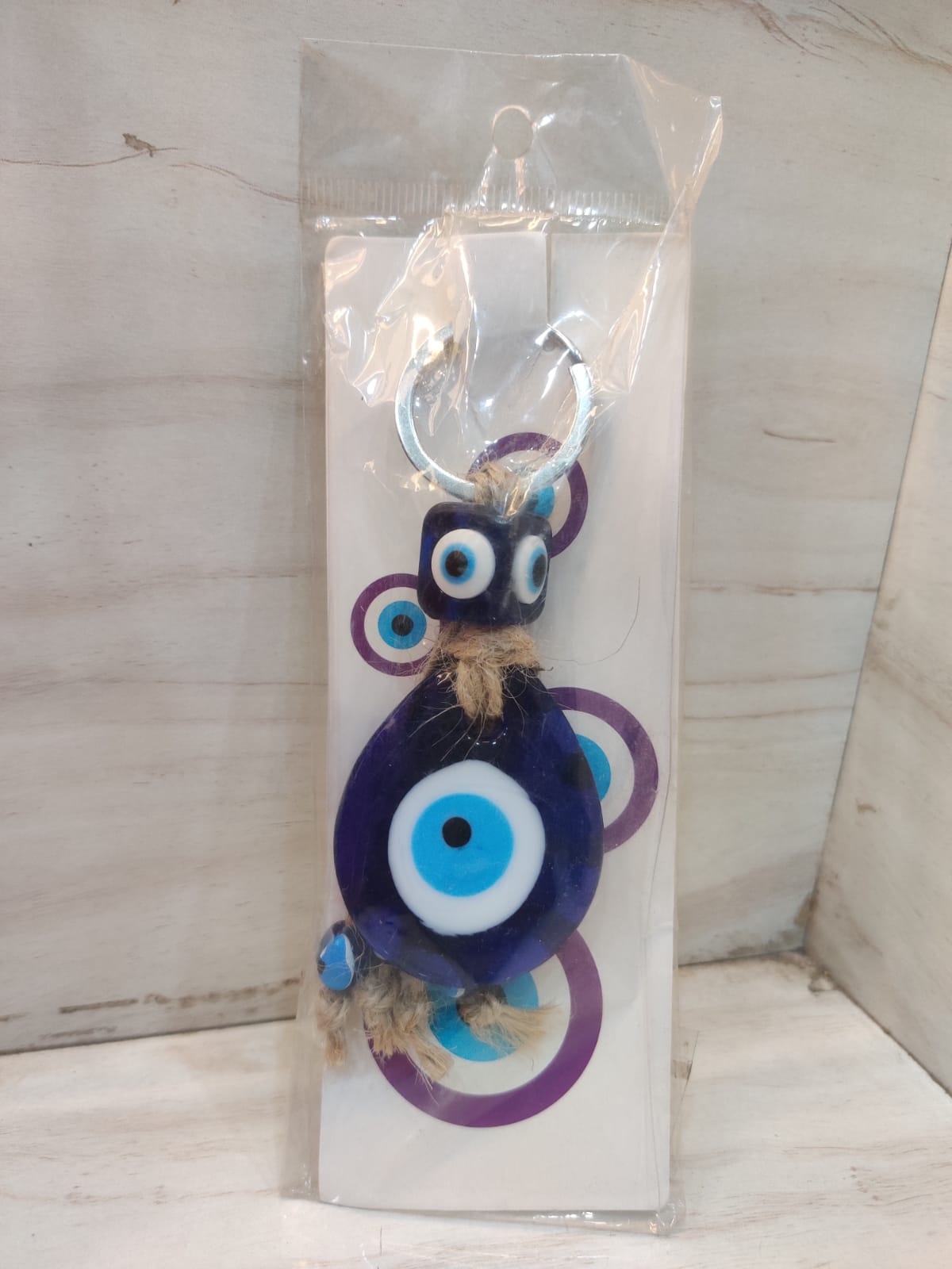 Evil eye keychain