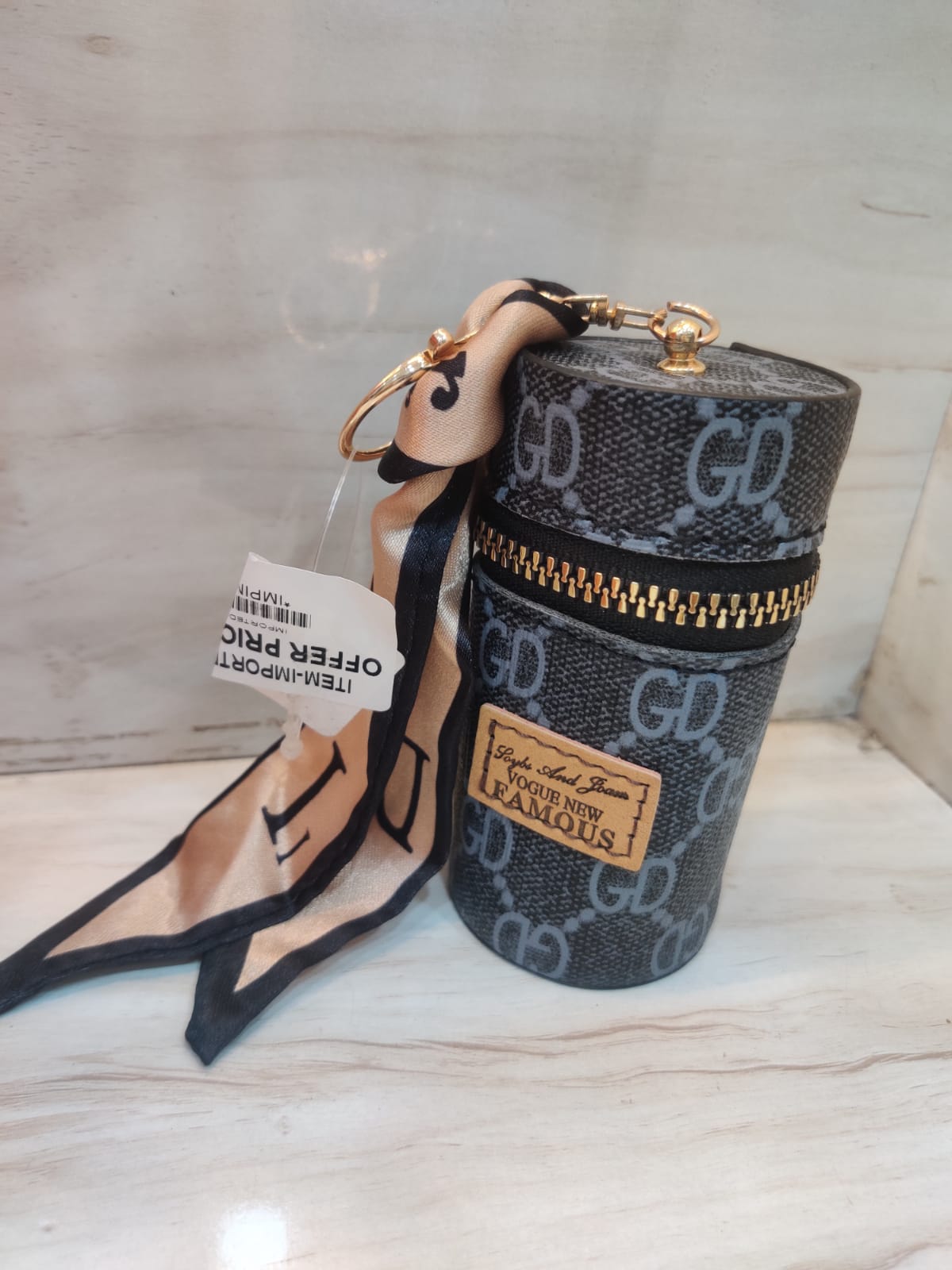 Designer-Style Keyring Pouch