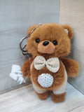 Brown Plush Bear Keychain