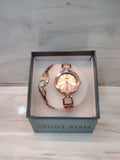 Rose Gold Watch and Wave Bracelet
