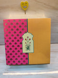 Pink and Mustard  Floral Hamper Box