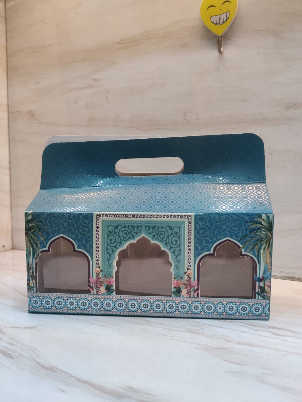 Shahi Peacock 3-Jar Closed Hamper Box