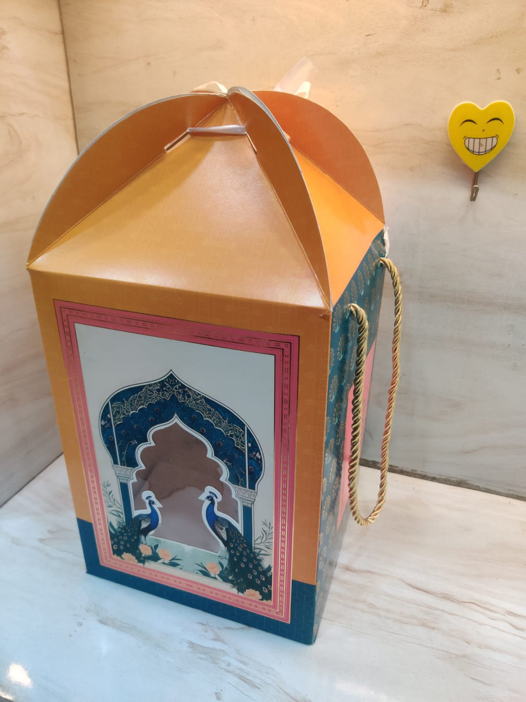 Royal Peacock Dome shaped Hamper Box