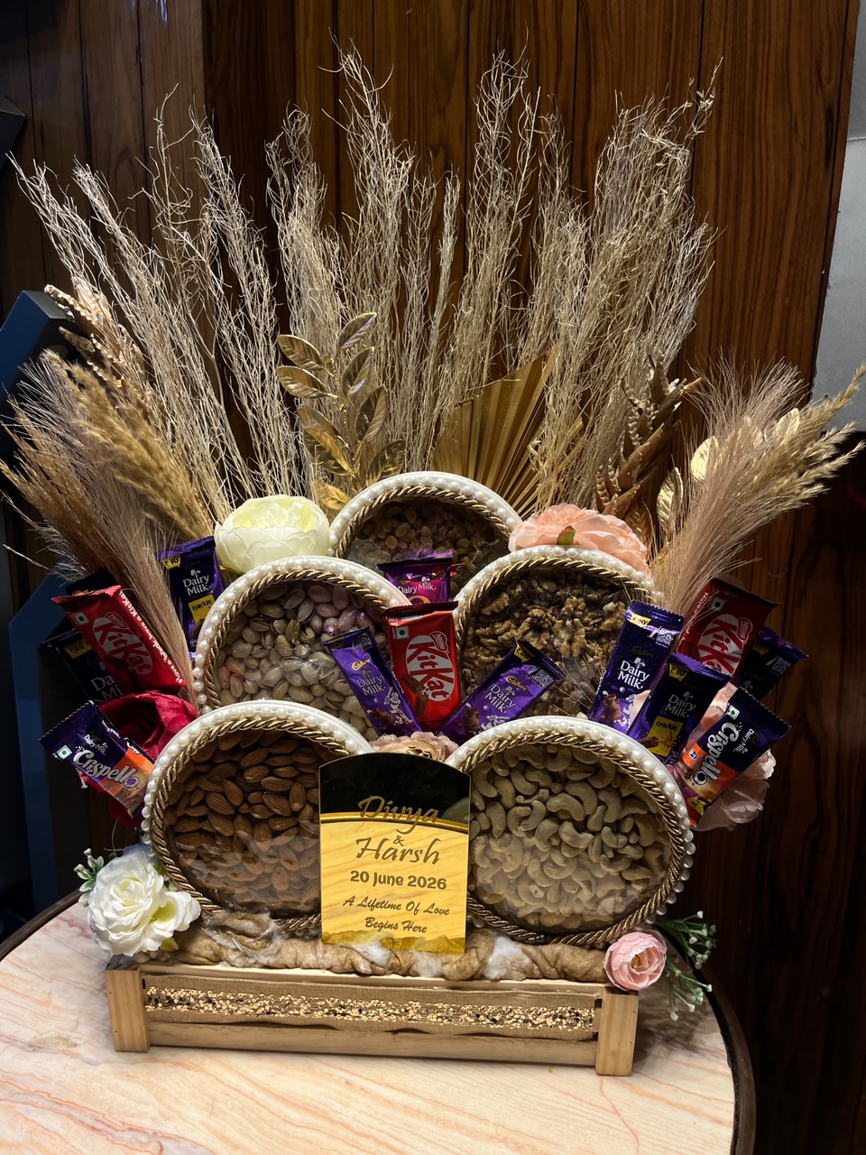 Wedding Invite Dry Fruit Hamper