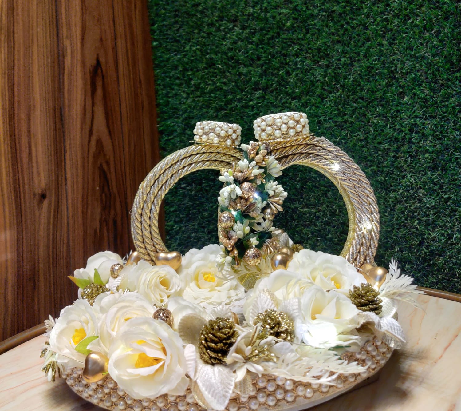 Premium Wedding Dual Ring Holder. Buy for
