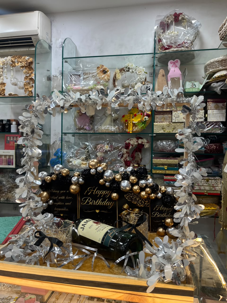 Happy Birthday Premium Gifting Hamper(Includes decoration and 2 glasses ,Bottle to be provided by Customer)