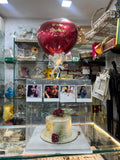 Cake Hamper with Balloon customised note (With Polaroids )