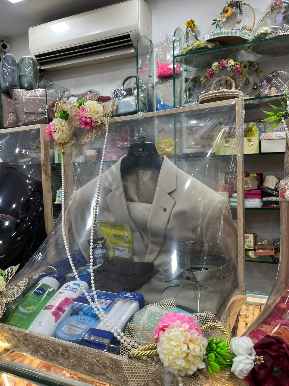 Groom Suit and Grooming Kit Trousseau Packing