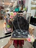 Pastel Floral & Feather Cornered Groom Trousseau Packing Frame