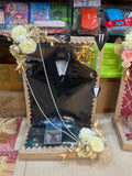 Handcrafted Gold Floral & Pearl Bordered Groom Gift Stand