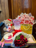 Red Rose & KitKat Bouquet Birthday Hamper(Watch not included)