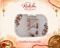 Rudraksha & Pearl Crystal Bracelet Rakhi