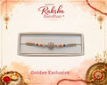 Floral & Multicolor Beaded Rakhi