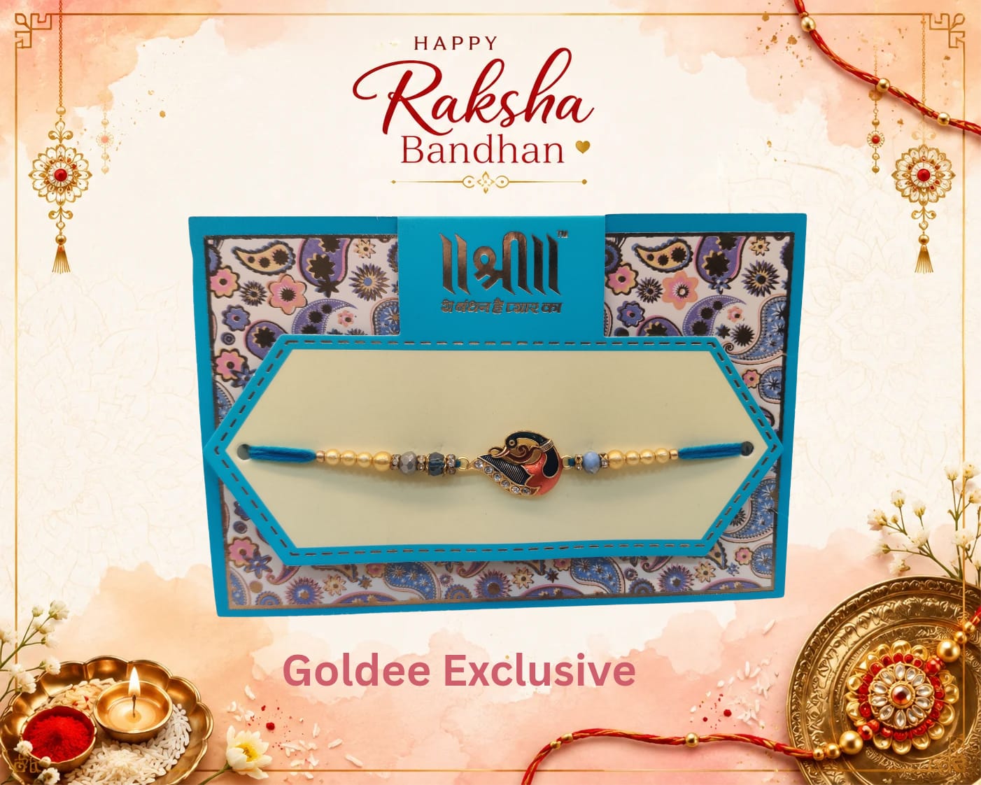 Crystal Beaded Rakhi
