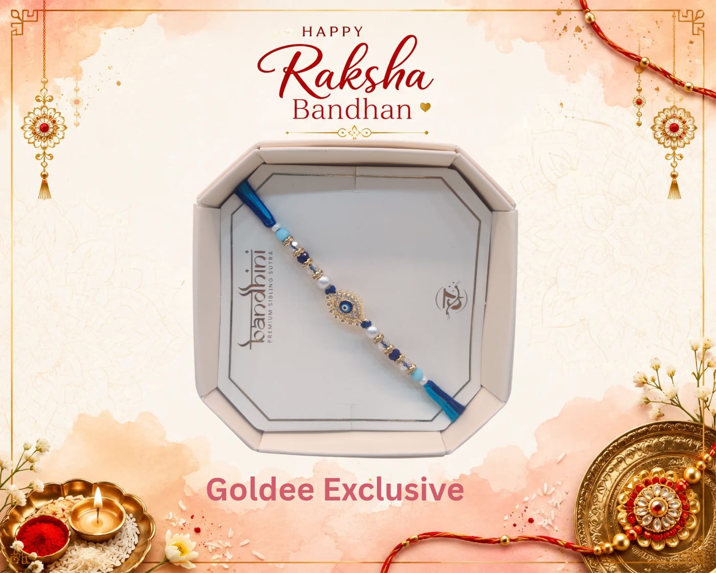 Evil Eye & Pearl Rakhi