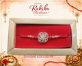 Crystal Flower & Pearl Rakhi