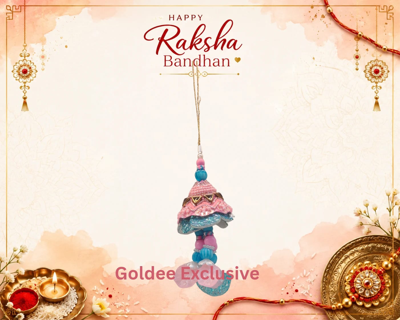Pastel Pink Lumba Rakhi