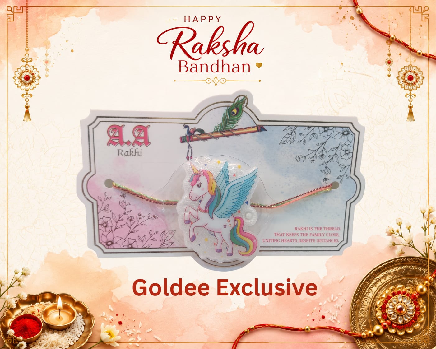 Unicorn Light Rakhi