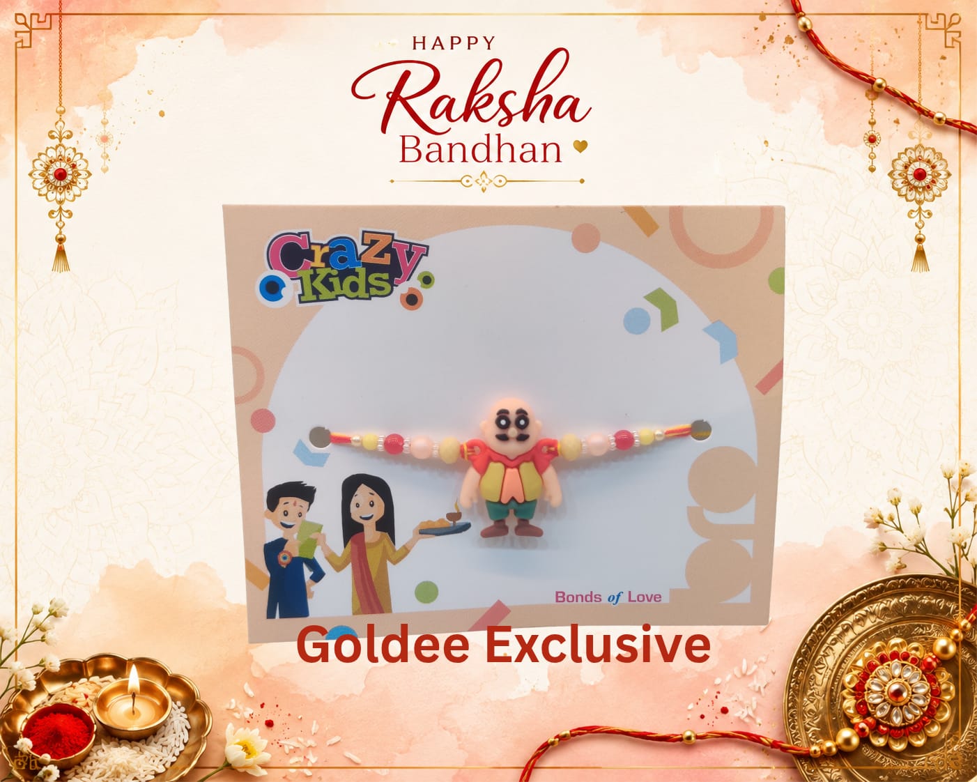 Motu Patlu Character Kids Rakhi