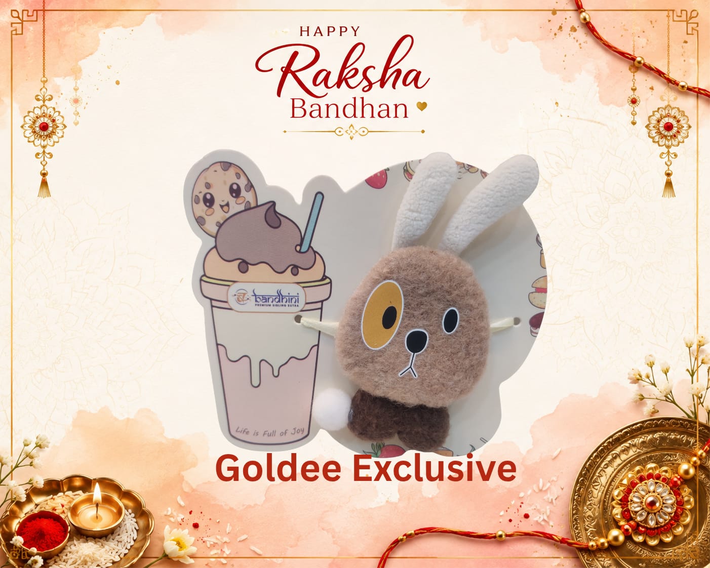 Plush Bunny Kids Rakhi