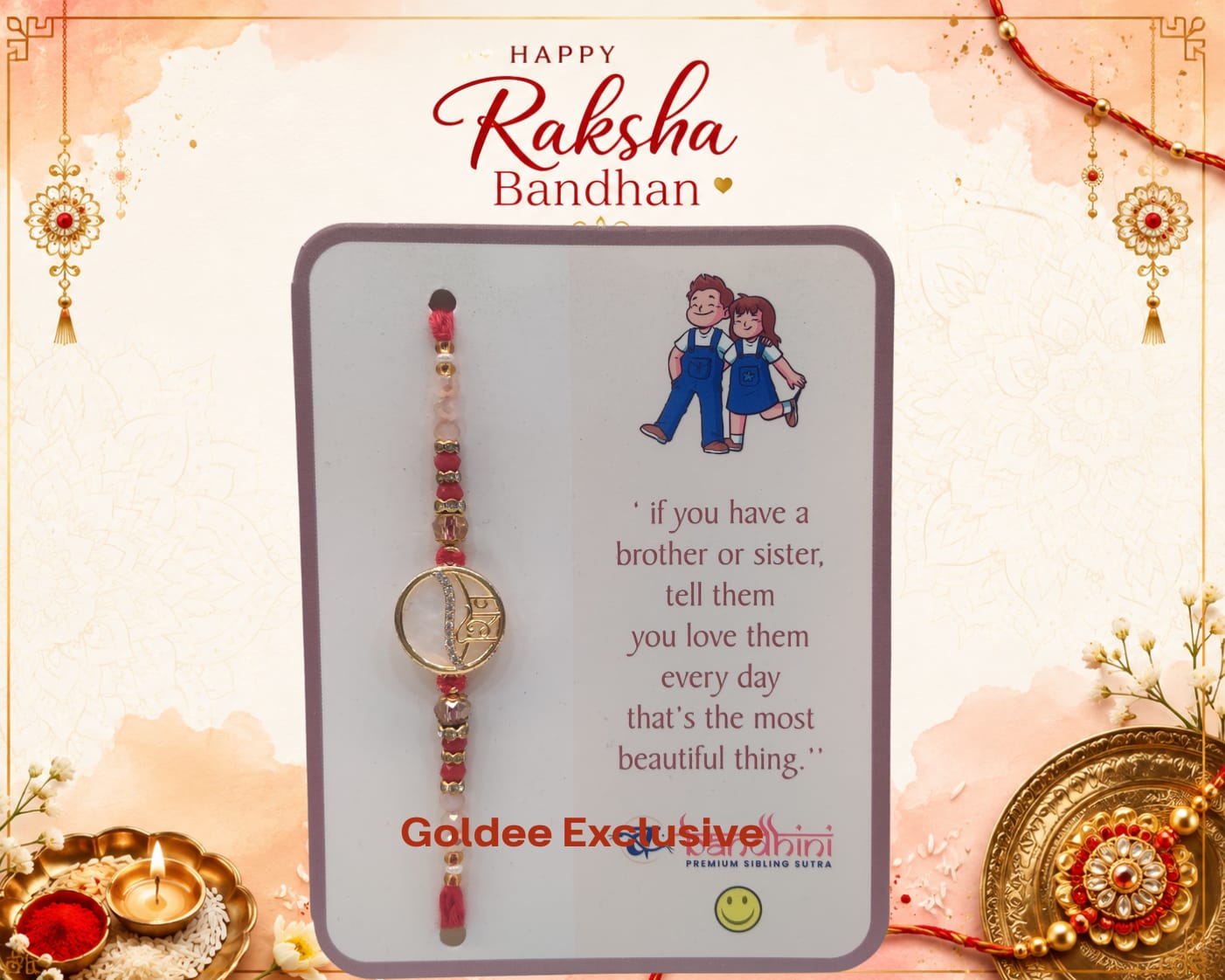 Exclusive - Shiv Stone-Studded Rakhi
