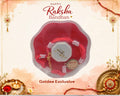 Exclusive - "Veera" Oval Metallic Stone Studded Rakhi