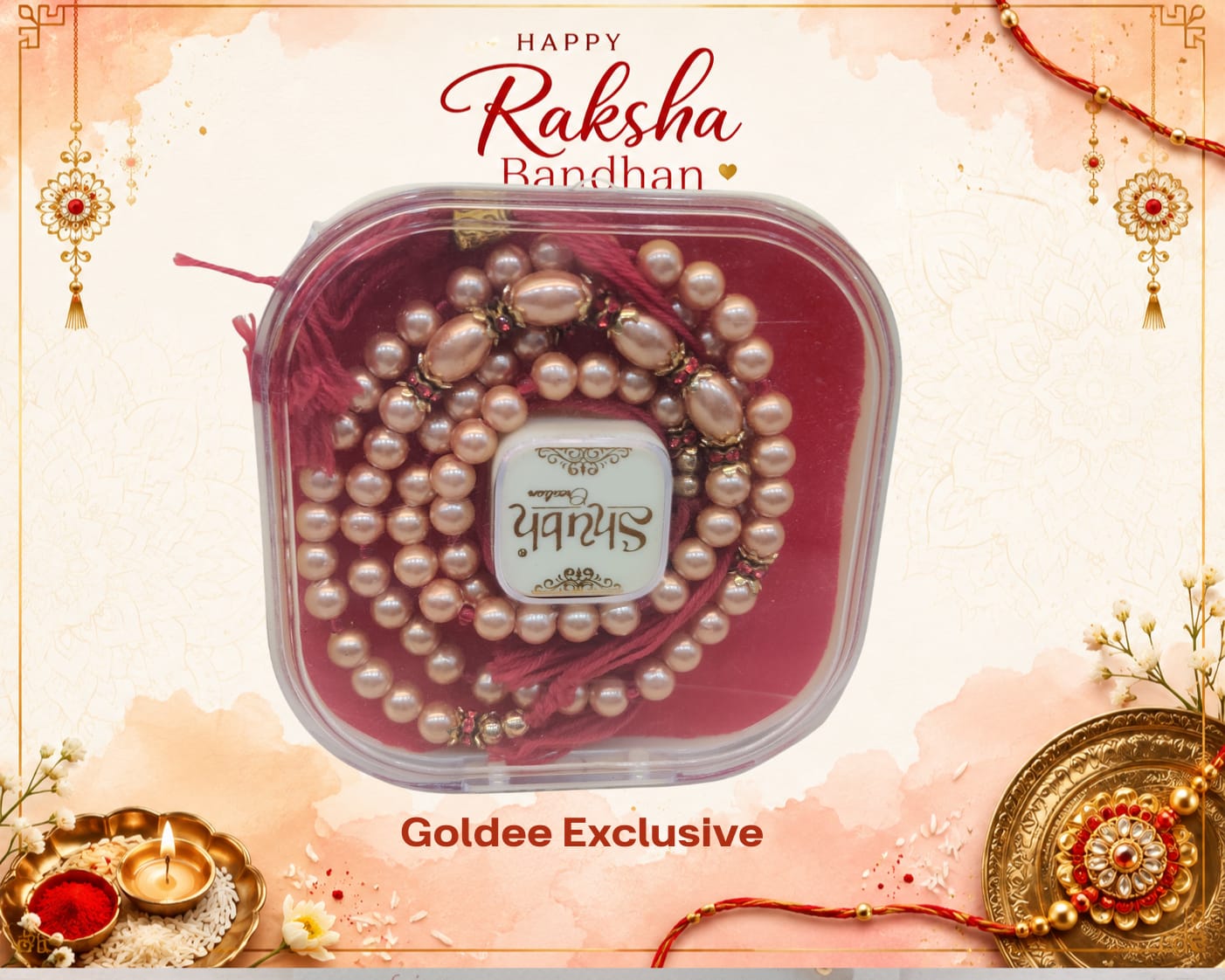 Exclusive - Oval Pearl Statement Rakhi