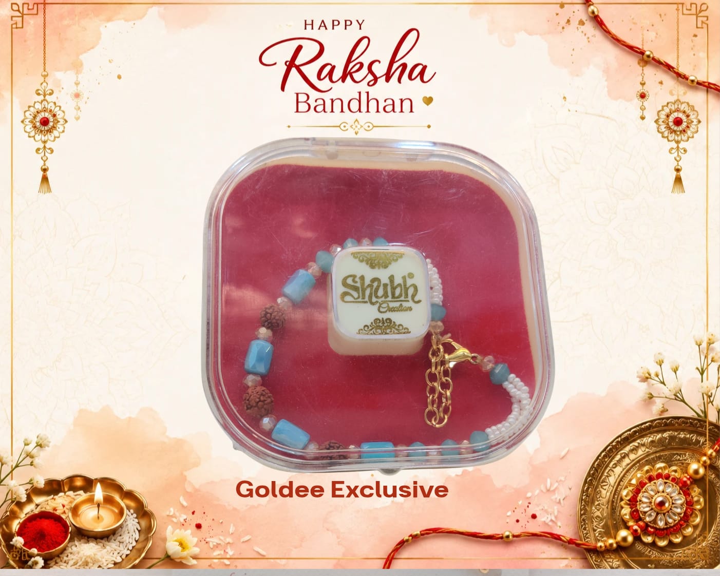Exclusive - Rudraksha Bracelet Rakhi