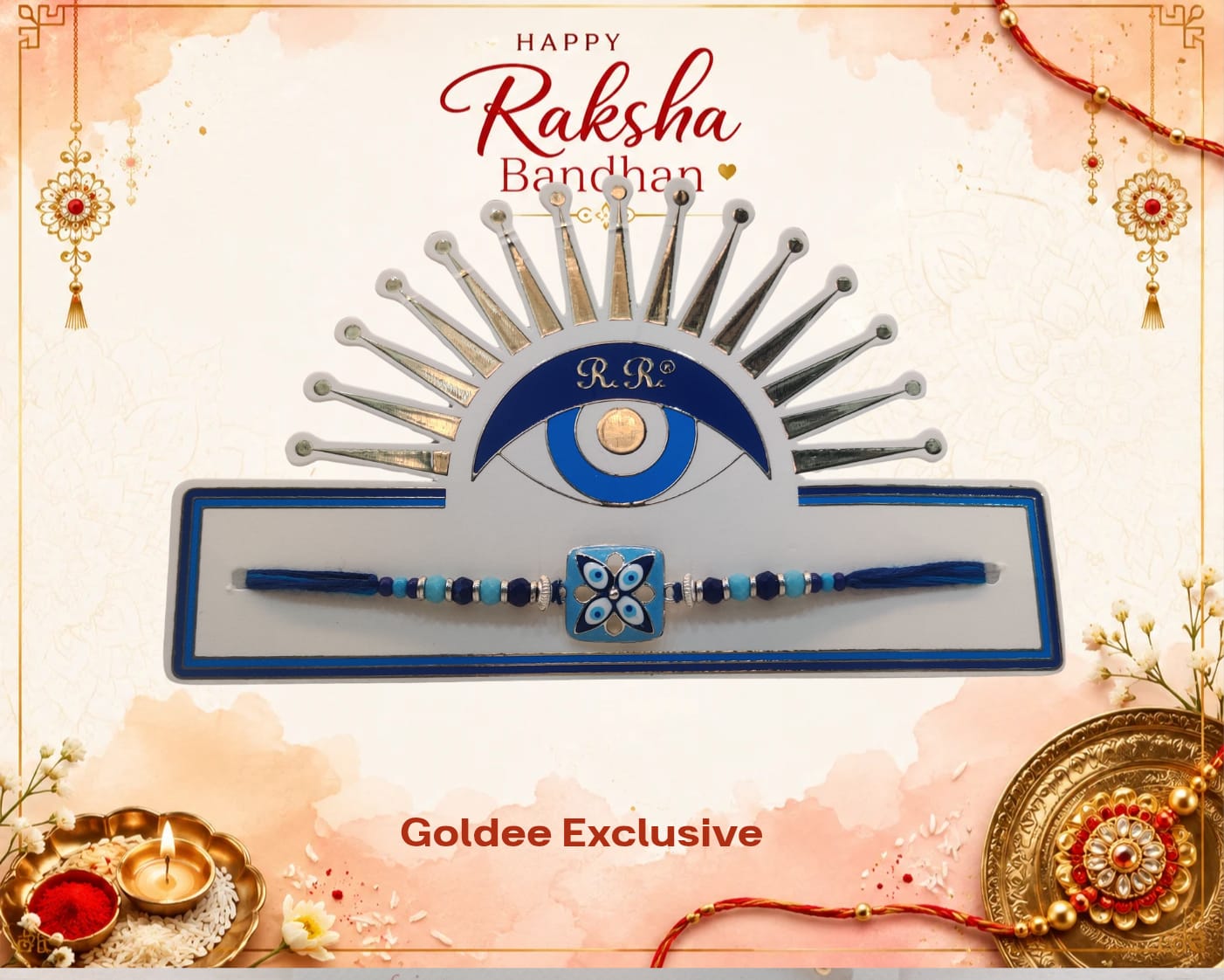 Exclusive - Blue Evil Eye Rakhi