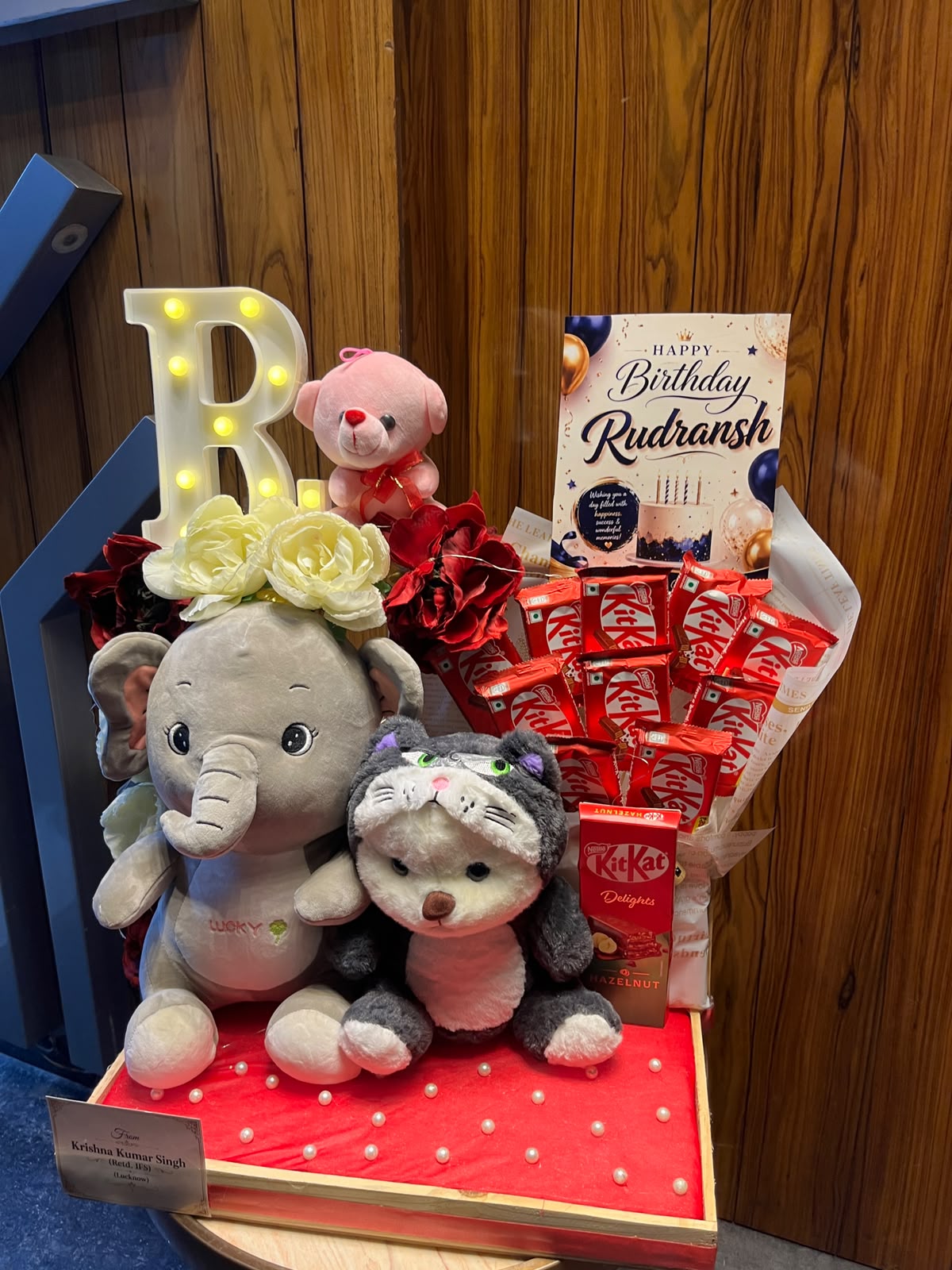 Teddy and Chocolates hamper