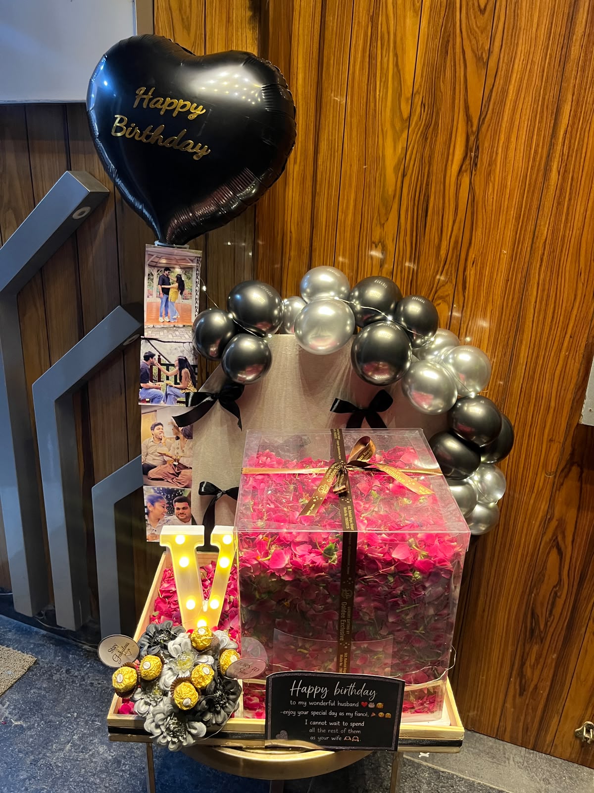 Silver Black Celebration Hamper