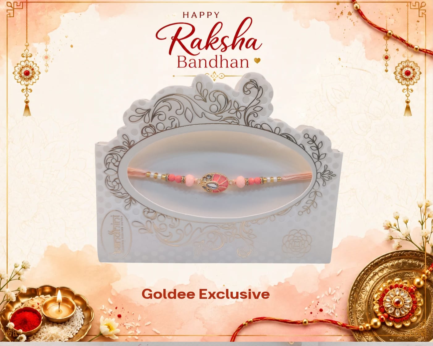 Exclusive - Oval Centerpiece Rakhi