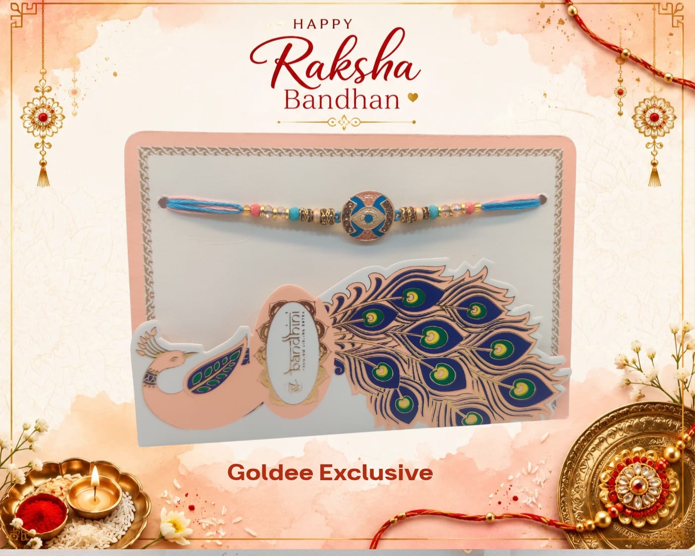 Exclusive - Blue Evil Eye Dial Rakhi