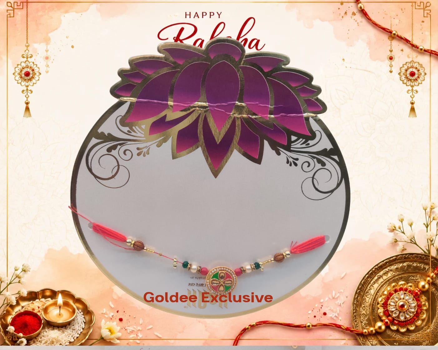 Exclusive - Pink & Green Rakhi