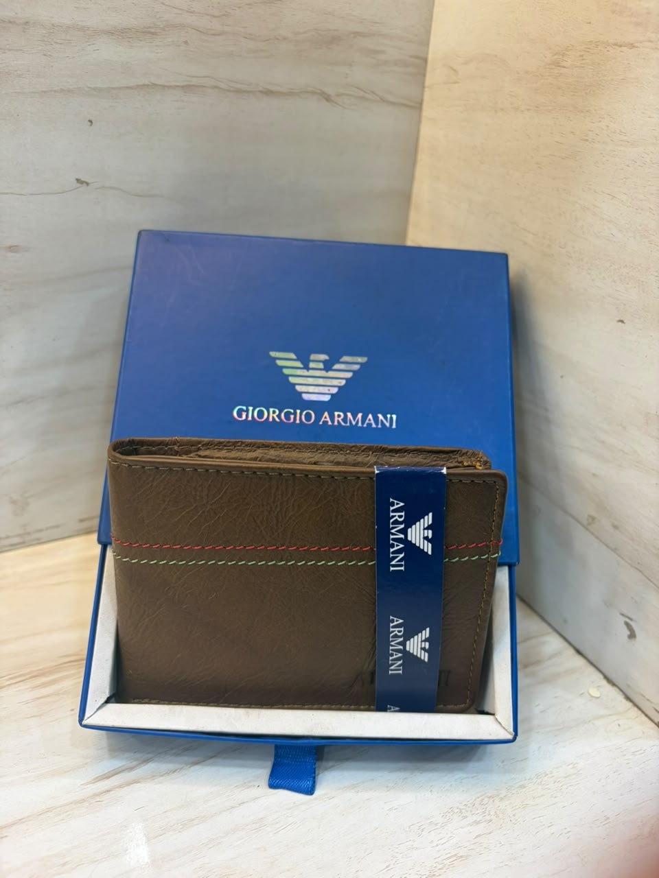 Men's Light Brown Leather Wallet