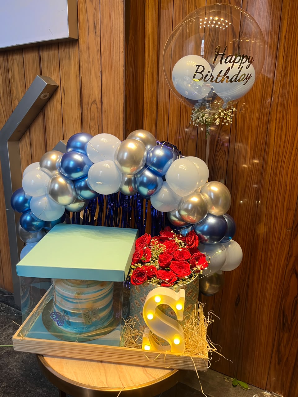 Blue Chrome Birthday Setup
