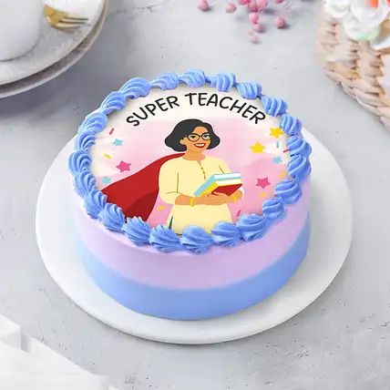 Teachers Day Photo Cake(half kg)