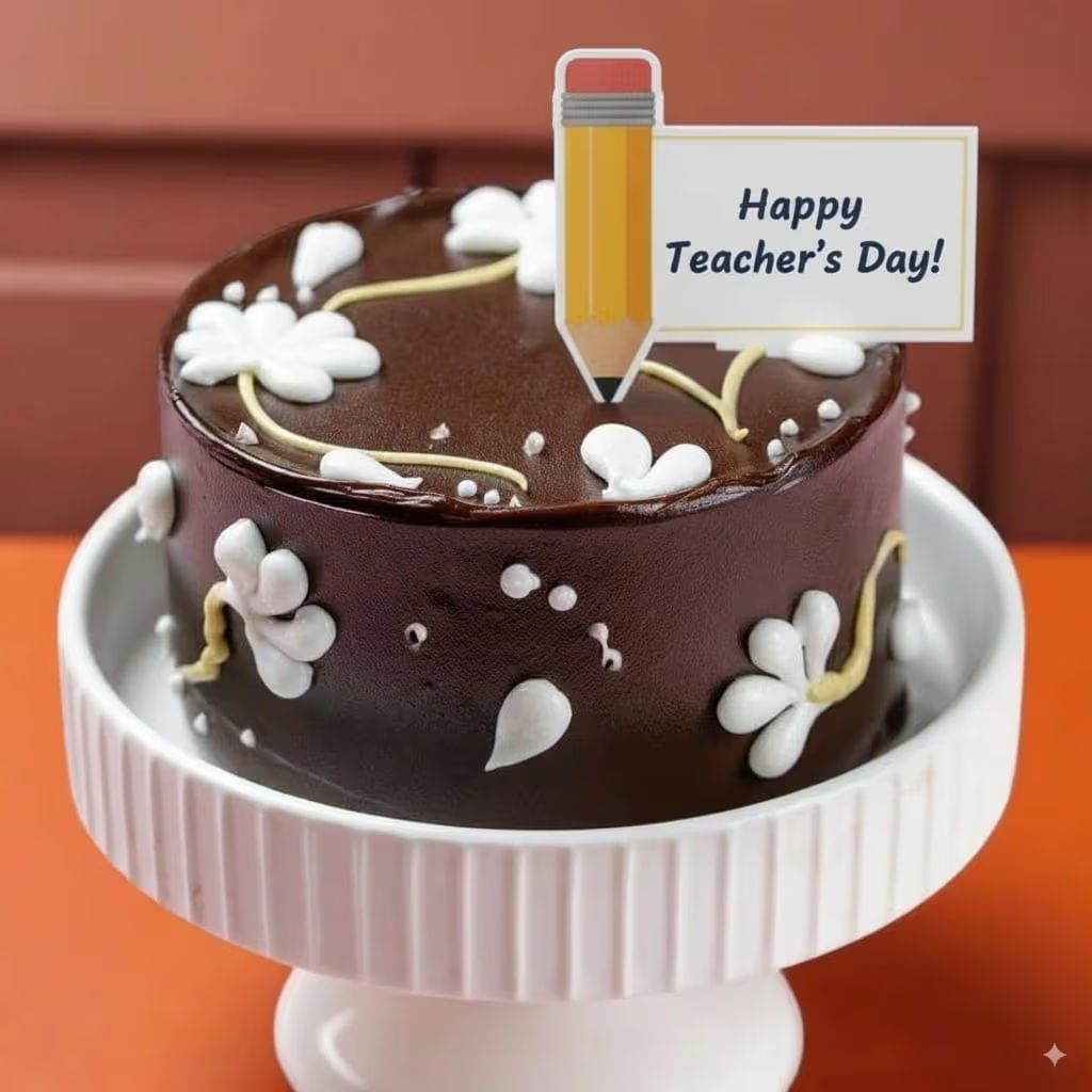 Chocolate Teachers day cake