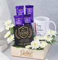 Fresh Flower & Chocolate Hamper with Mug
