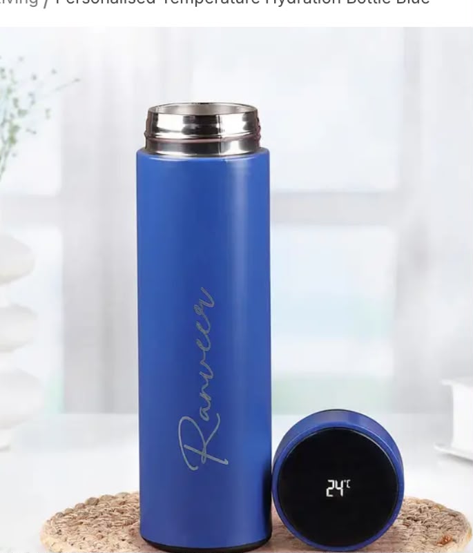 Custom Name Stainless Steel Temperature Bottle