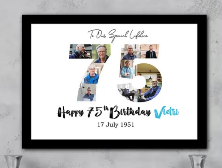 Personalized Birthday Photo Frame with Custom Name & Date