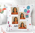 Personalized Birthday Photo Collage Printed Pillow Cushion