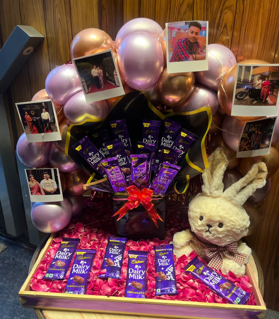 Cadbury Dairy Milk Chocolate & Bunny Plush Gift Hamper